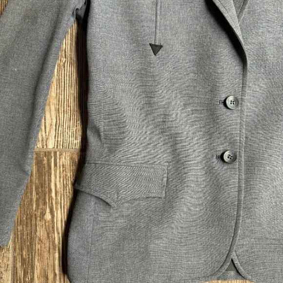 Western Circle S Gray Blazer Jacket Ranch Vintage - Picture 3 of 7